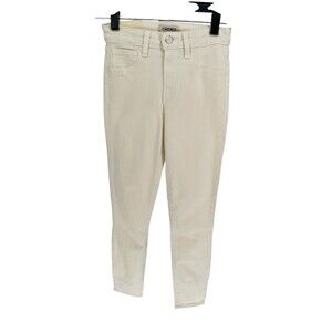 L'Agence Jeans Women's Size 23 Vintage White Skinny Margot Cotton Blend